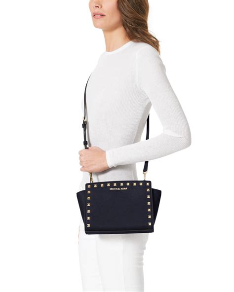 michael kors selma medium navy blue|Michael Kors selma medium price.